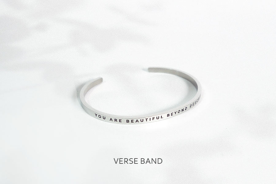 inspirational verse band wristband by J & Co Foundry