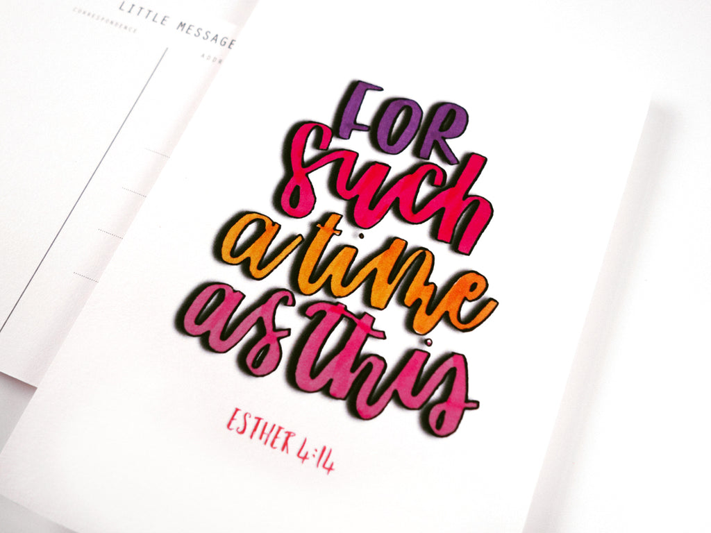 Collaboration to Inspire and Encourage with a bible verse Esther 4:14