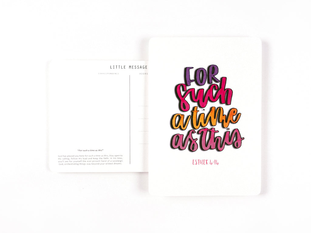 J & Co Foundry Postcard with Calligraphy Artwork by Esther