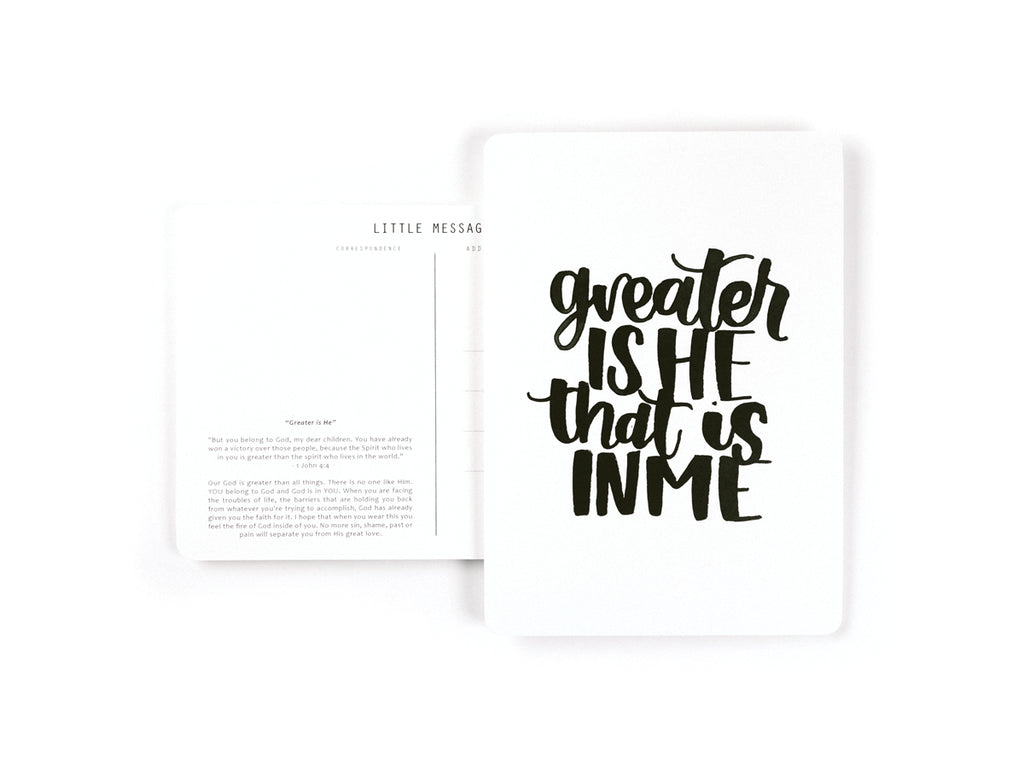 J & Co Foundry Postcard with Calligraphy Artwork by Celine Sugiarto
