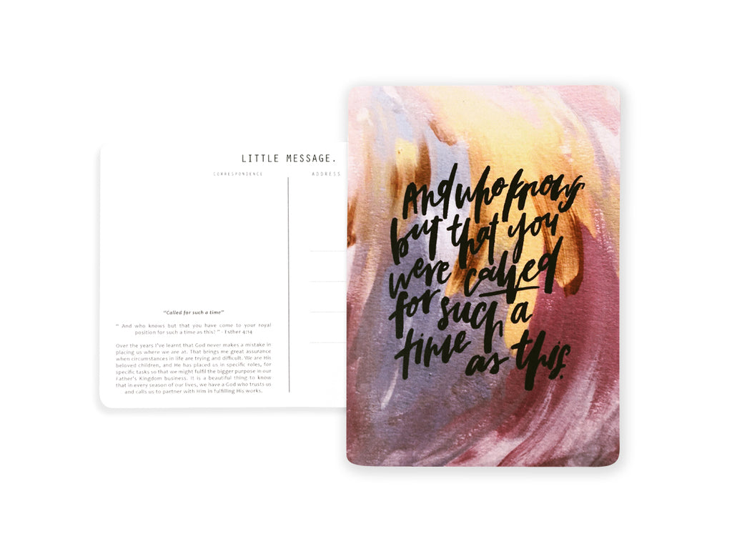 Christian Postcard Calligraphy and Typography Lettering by Jesse