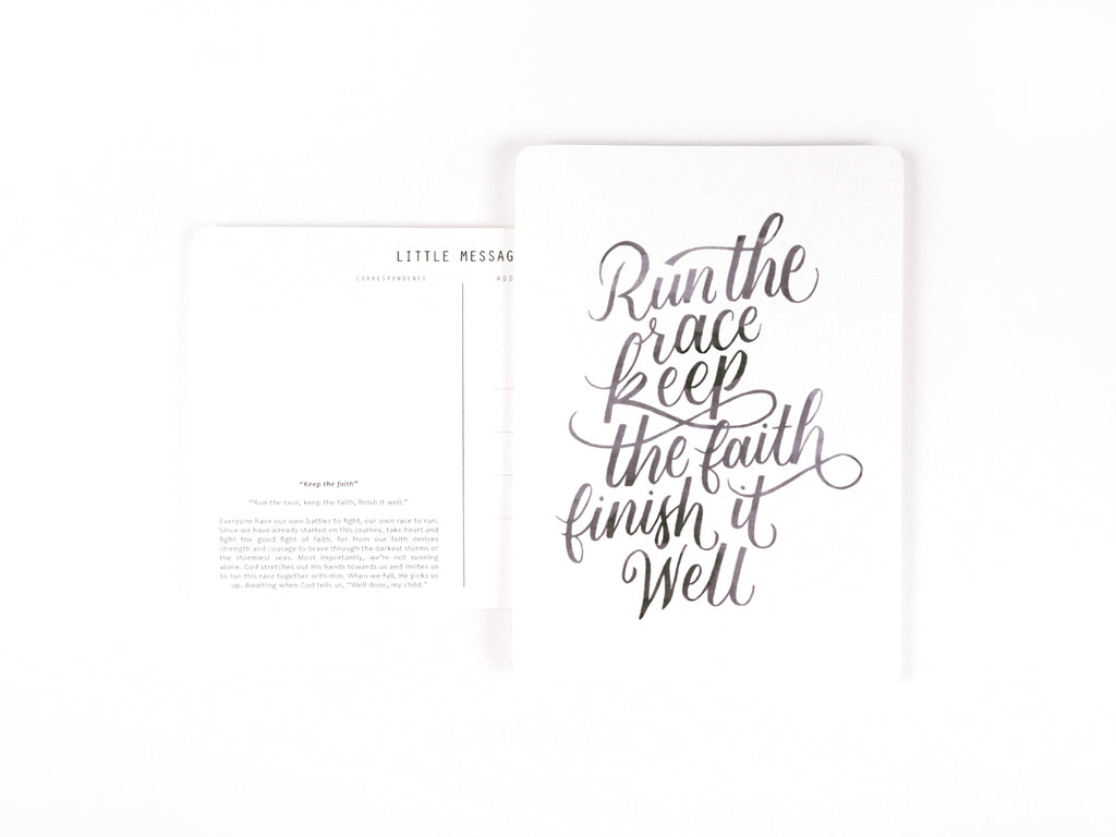 J & Co Foundry Postcard with Calligraphy Artwork by Emily Ho