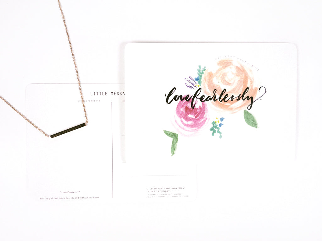 Collaboration J & Co Foundry with Jillian Saturdaymovement Inspirational Card