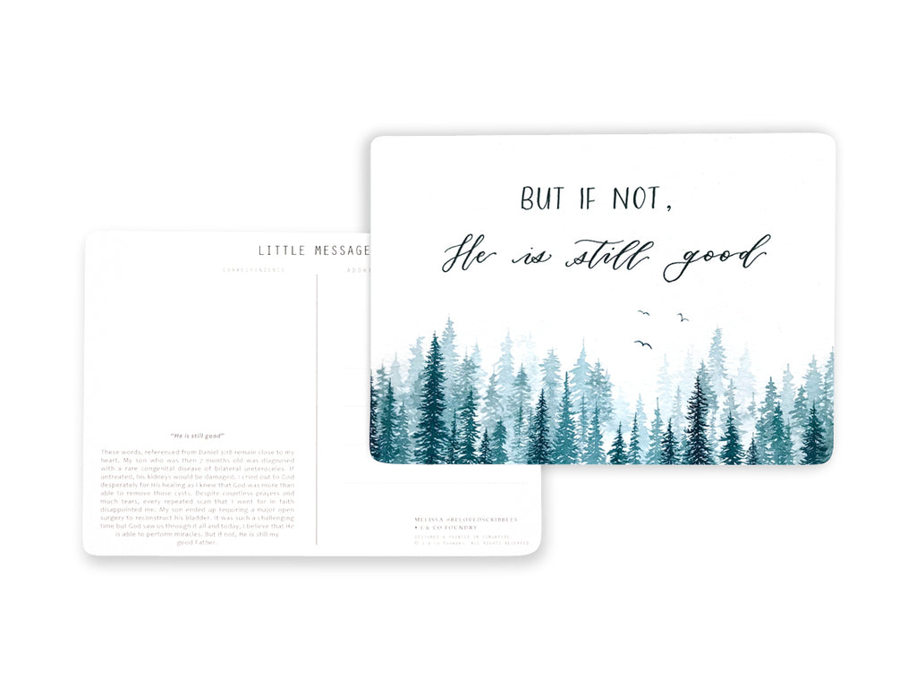 Christian Postcard Calligraphy and Typography Lettering by Melissa Rechard
