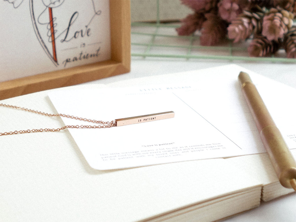 Collaboration to Inspire, Empower and Encourage with a little message to remind ourselves that God’s love is patient and we should be patient in love with those around us.