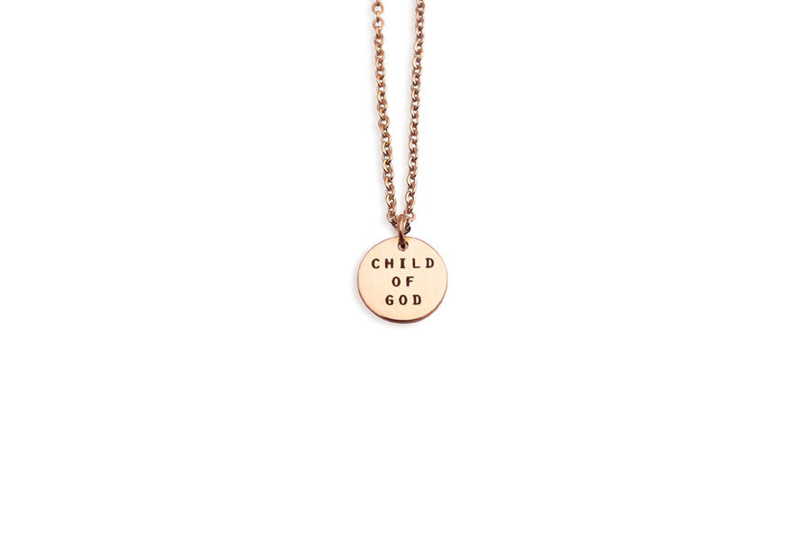 inspirational jewellery Singapore engraved Child of God